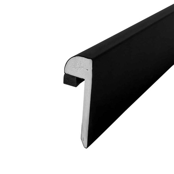 FlexiProof Integra-Trim Solid Raised Kerb Trim — Black, 2.5m