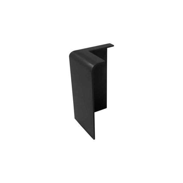 FlexiProof Integra-Trim Cellular Gutter Drip External Corner — Black